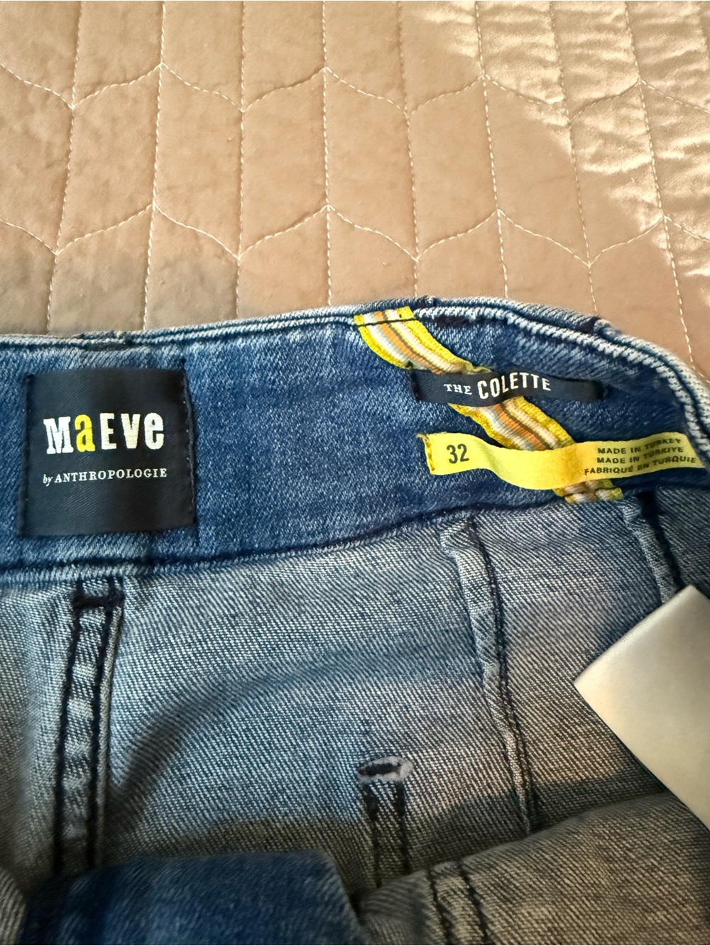 Maeve The Colette Medium Blue High-Rise Cropped Wide-Leg Jeans - Picture 7 of 12